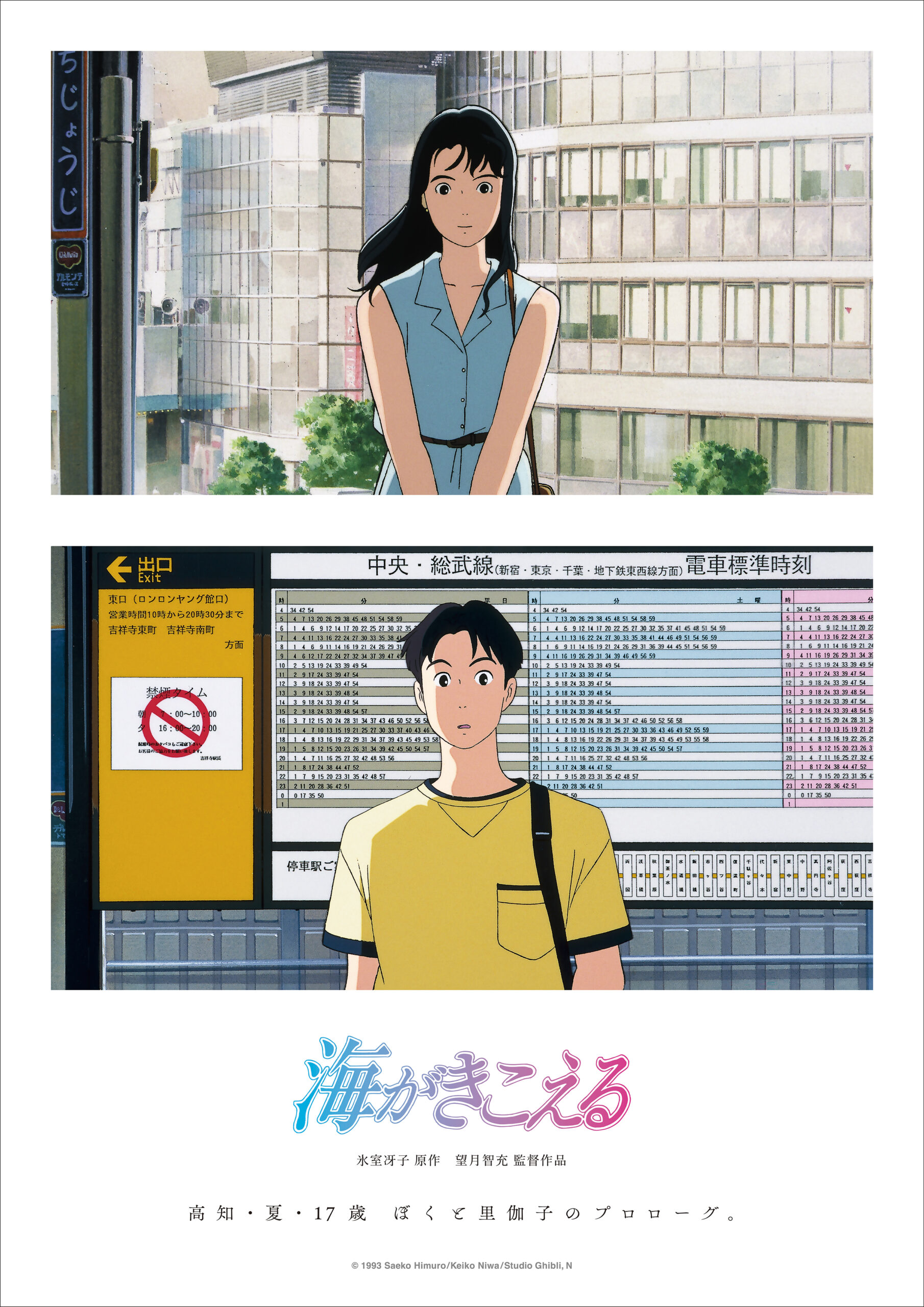 映画チラシ - 映画 海がきこえる 氷室冴子 スタジオジブリ アニメ 